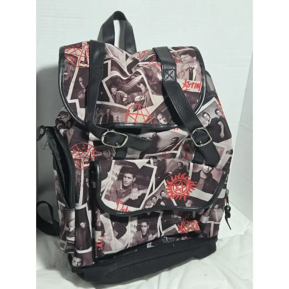 Supernatural SlouC Castiel Dean Backpack Join The Hunt Hot Topic Y2k Vtg Retired